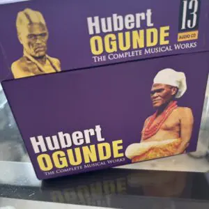 Album cover featuring Hubert Ogunde with a statue and bold text.